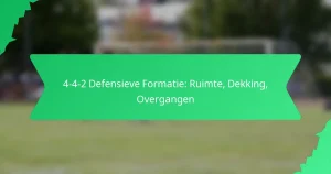 4-4-2 Defensieve Formatie: Ruimte, Dekking, Overgangen